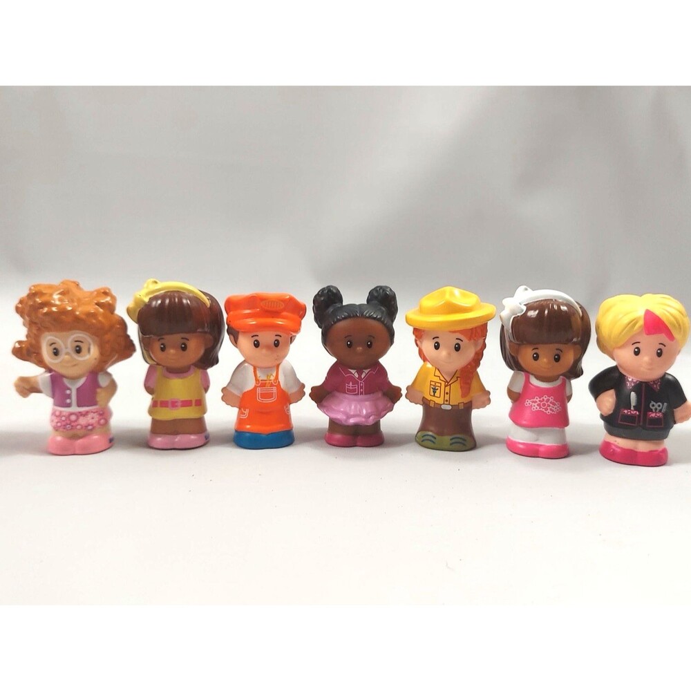 Fisher Price Little People Modern Era PVC Figures Lot of 7 Kids Children